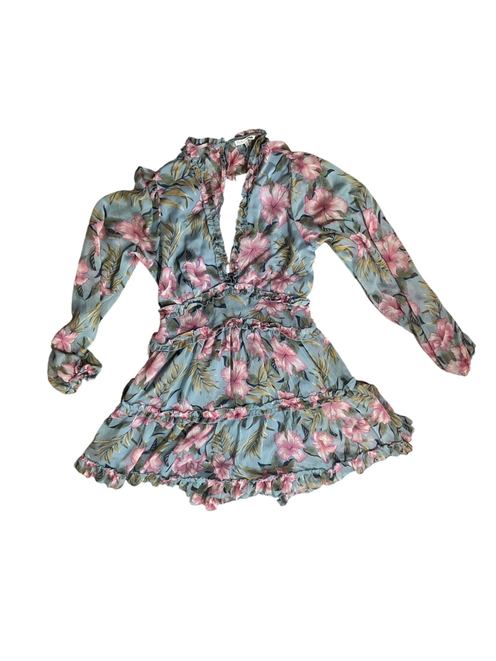 Fashion Nova In A Ruffle Mini Dress Vibes Size XL
